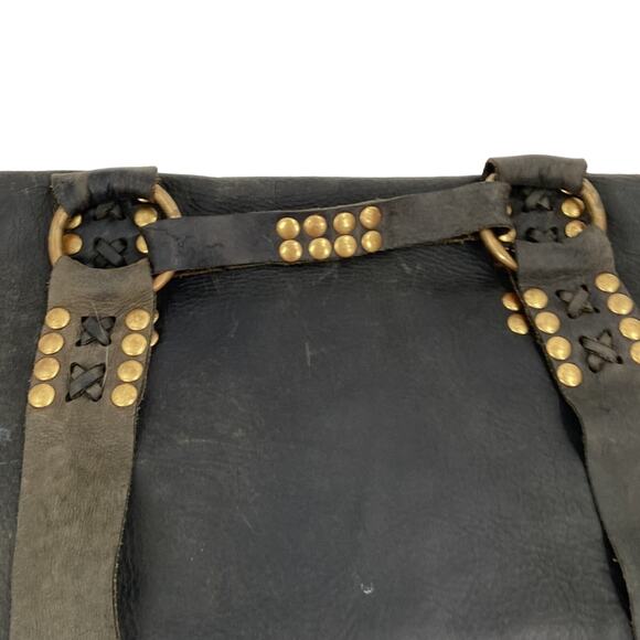 Panyc paolo angelucci black leather backpack main image 8